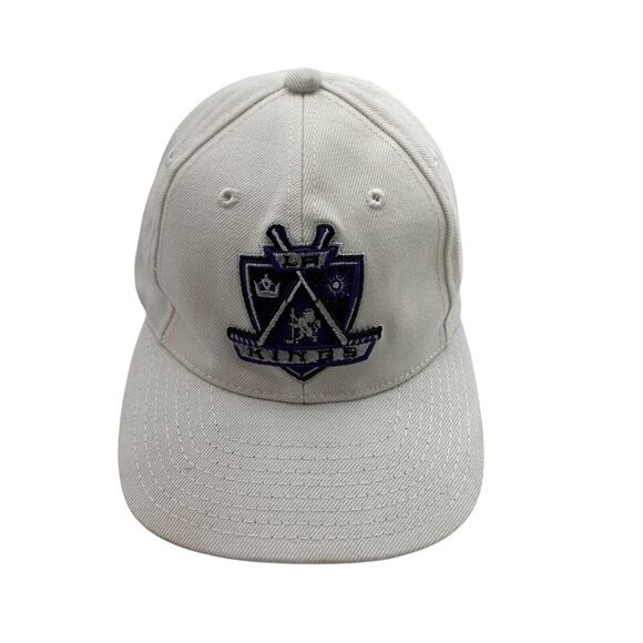 Vintage Puma LA Kings Hat Cap Black Purple Logo Hockey NHL One Size Fits All - Picture 1 of 9
